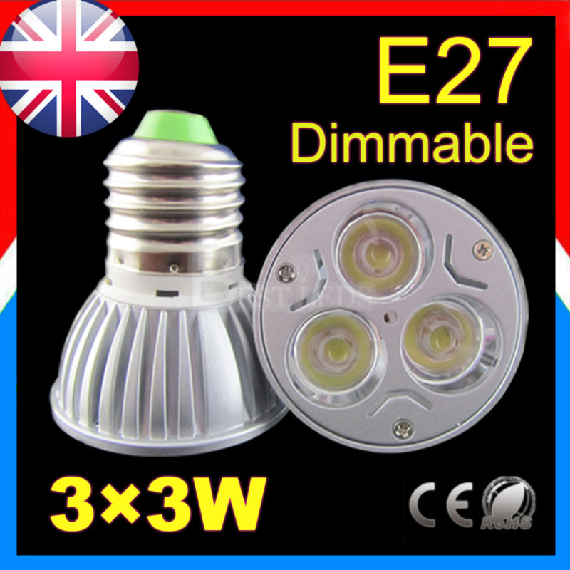 E27 3x3W High Power 9W LED Bulb Light Lamp Warm White VLS14